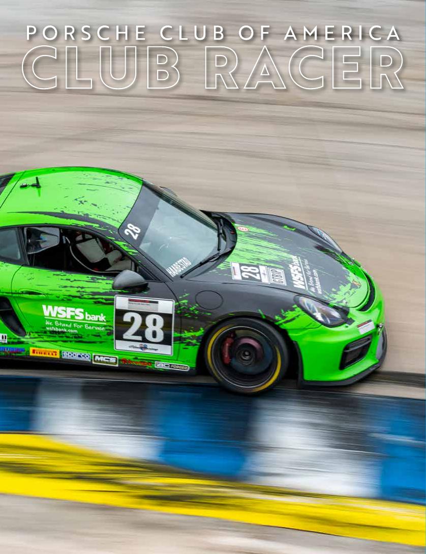 Magazine design portfolio - Porsche Club Racing issue cover